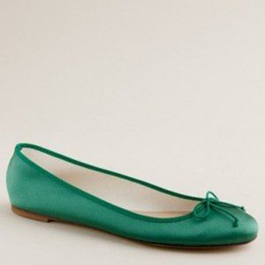 J Crew Classic Satin Ballet Flat